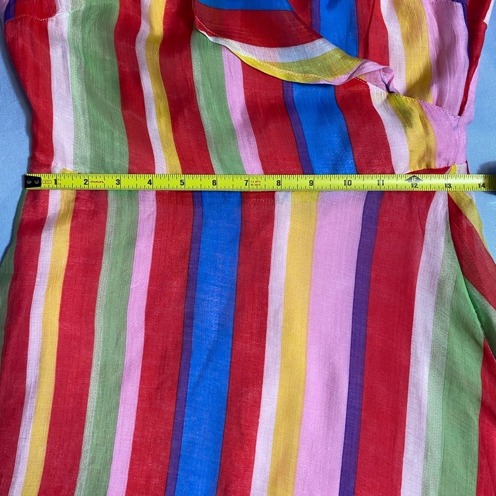 Lulu's Red and Blue Ruffled Slit Sundress - Picture 7 of 16